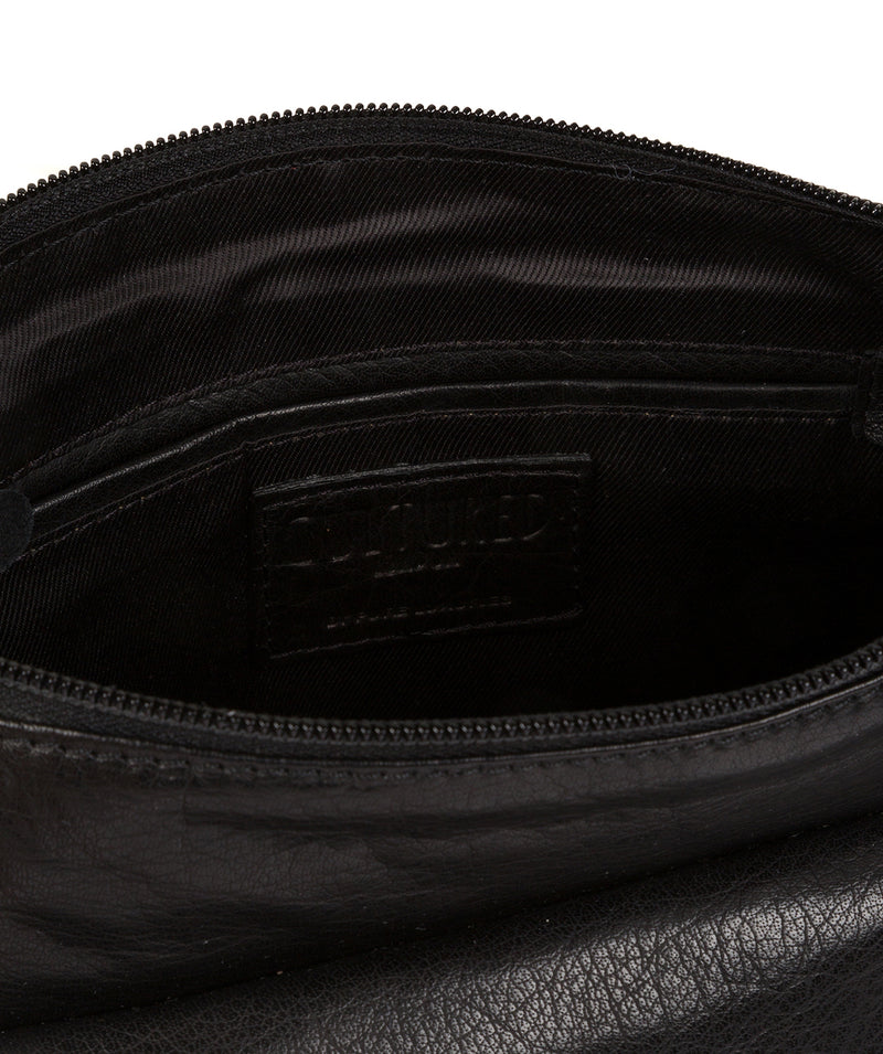 'Talaton' Black Leather Cross Body Bag image 4