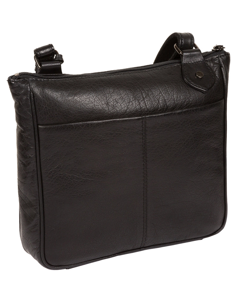 'Talaton' Black Leather Cross Body Bag image 6