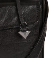 'Talaton' Black Leather Cross Body Bag image 7