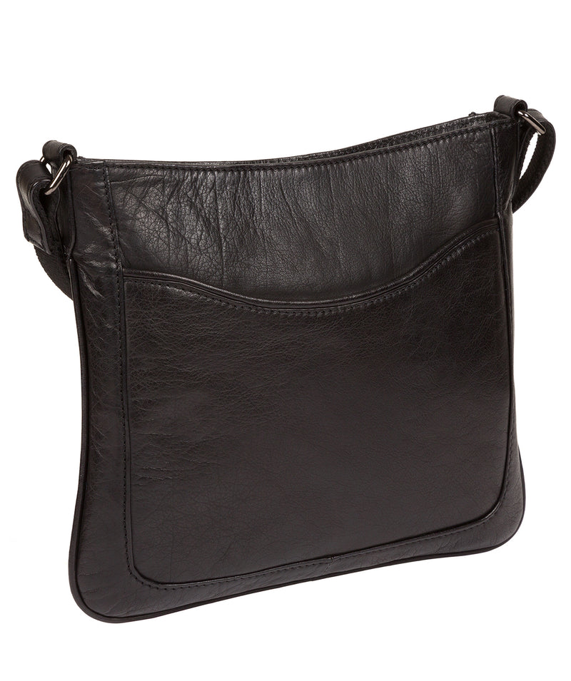 'Voe' Black Leather Cross-Body Bag image 5