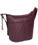 'Elizabeth' Fig Leather Shoulder Bag image 7