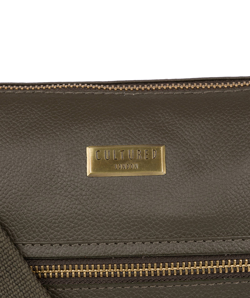 'Elizabeth' Olive Leather Shoulder Bag image 5