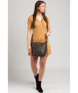 'Elizabeth' Olive Leather Shoulder Bag image 2