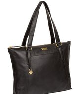 'Isabella' Black Leather Tote Bag image 3