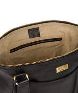'Isabella' Black Leather Tote Bag image 4