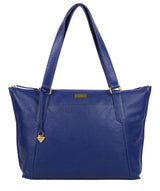 'Isabella' Mazarine Blue Leather Tote Bag image 1
