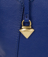 'Isabella' Mazarine Blue Leather Tote Bag image 6