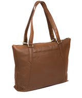 'Isabella' Tan Leather Tote Bag Pure Luxuries London