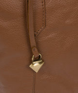 'Isabella' Tan Leather Tote Bag image 6