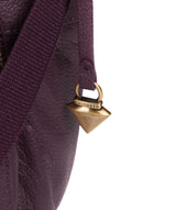 'Olivia' Fig Leather Shoulder Bag image 6