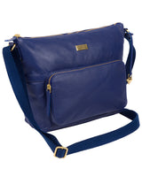 'Olivia' Mazarine Blue Leather Shoulder Bag image 3