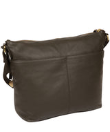 'Olivia' Olive Leather Shoulder Bag