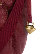 'Olivia' Ruby Red Leather Shoulder Bag image 6