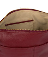 'Olivia' Ruby Red Leather Shoulder Bag image 7