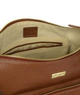 'Olivia' Tan Leather Shoulder Bag image 3