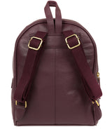 'Alyssa' Fig Leather Backpack  image 3