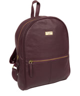 'Alyssa' Fig Leather Backpack  image 6