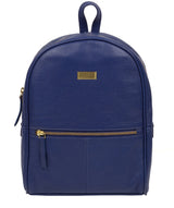 'Alyssa' Mazarine Blue Leather Backpack  image 1
