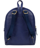 'Alyssa' Mazarine Blue Leather Backpack  image 3
