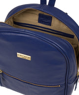 'Alyssa' Mazarine Blue Leather Backpack  image 4