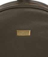 Alyssa' Olive Leather Backpack image 5