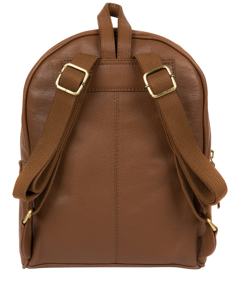 'Alyssa' Tan Leather Backpack  image 3