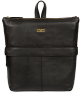 'Jada' Black Leather Backpack image 1