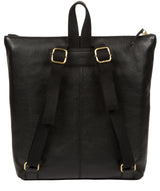 'Jada' Black Leather Backpack image 3