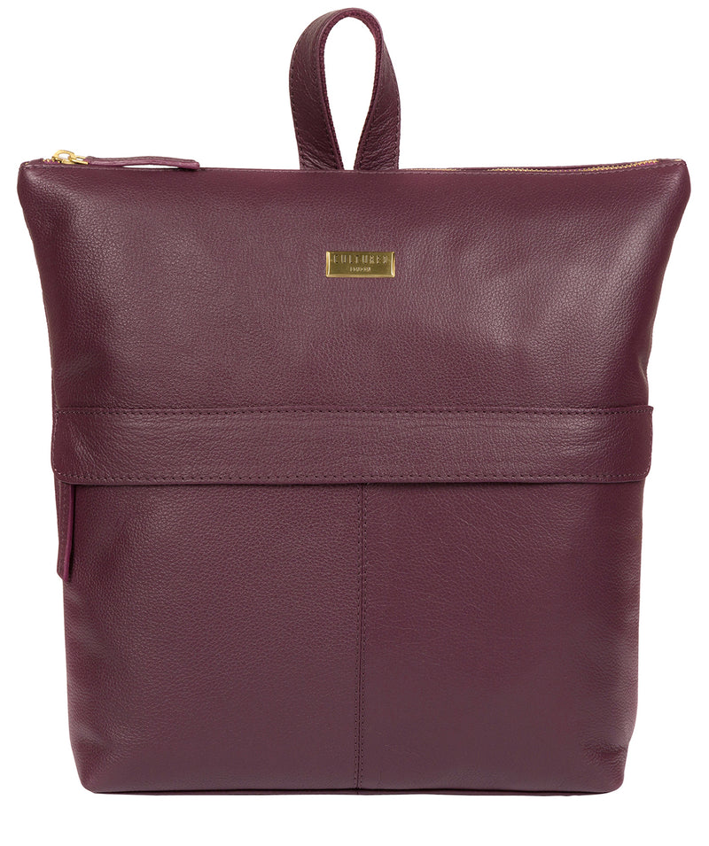'Jada' Fig Leather Backpack image 1