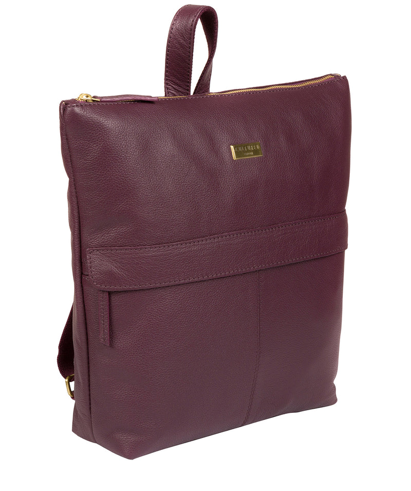 'Jada' Fig Leather Backpack image 3