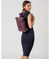 'Jada' Fig Leather Backpack image 2