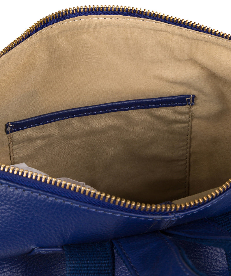'Jada' Mazarine Blue Leather Backpack image 5