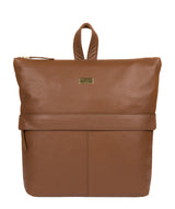 'Jada' Tan Leather Backpack