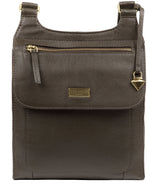 'Morgan' Olive Leather Cross Body Bag image 1