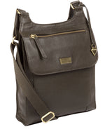 'Morgan' Olive Leather Cross Body Bag image 3