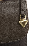 'Morgan' Olive Leather Cross Body Bag image 6