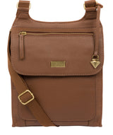 'Morgan' Tan Leather Cross Body Bag image 1