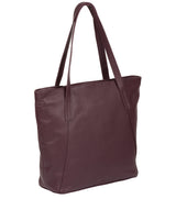 'Makayla' Fig Leather Tote Bag