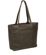 'Makayla' Olive Leather Tote Bag