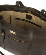 'Makayla' Olive Leather Tote Bag image 4
