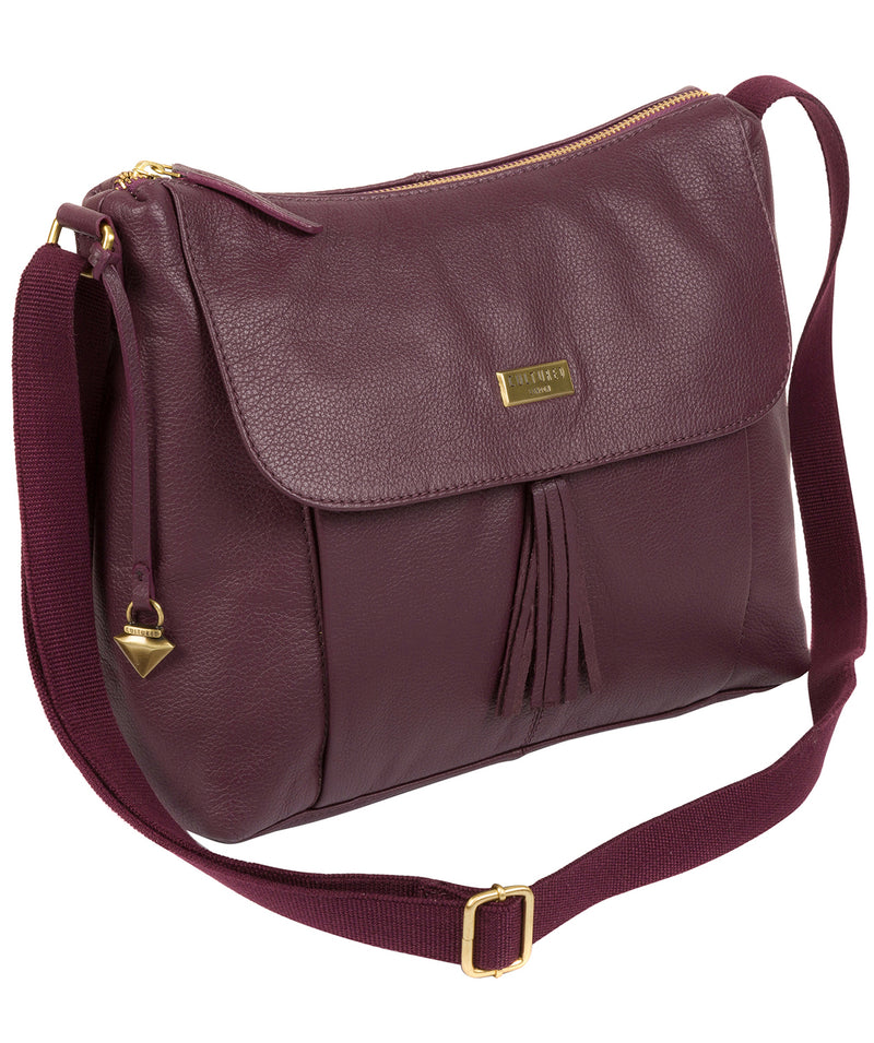 'Lily' Fig Leather Cross Body Bag image 3