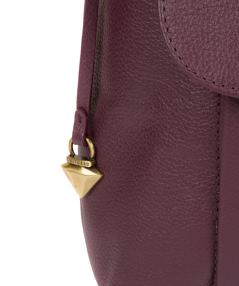 'Lily' Fig Leather Cross Body Bag image 6