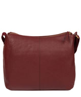 'Lily' Ruby Red Leather Cross Body Bag image 3