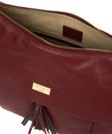 'Lily' Ruby Red Leather Cross Body Bag image 4