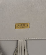 'Lily' Silver Grey Leather Cross Body Bag image 6