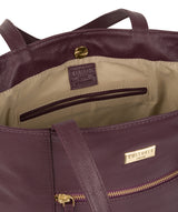 'Kimberly' Fig Leather Tote Bag image 4