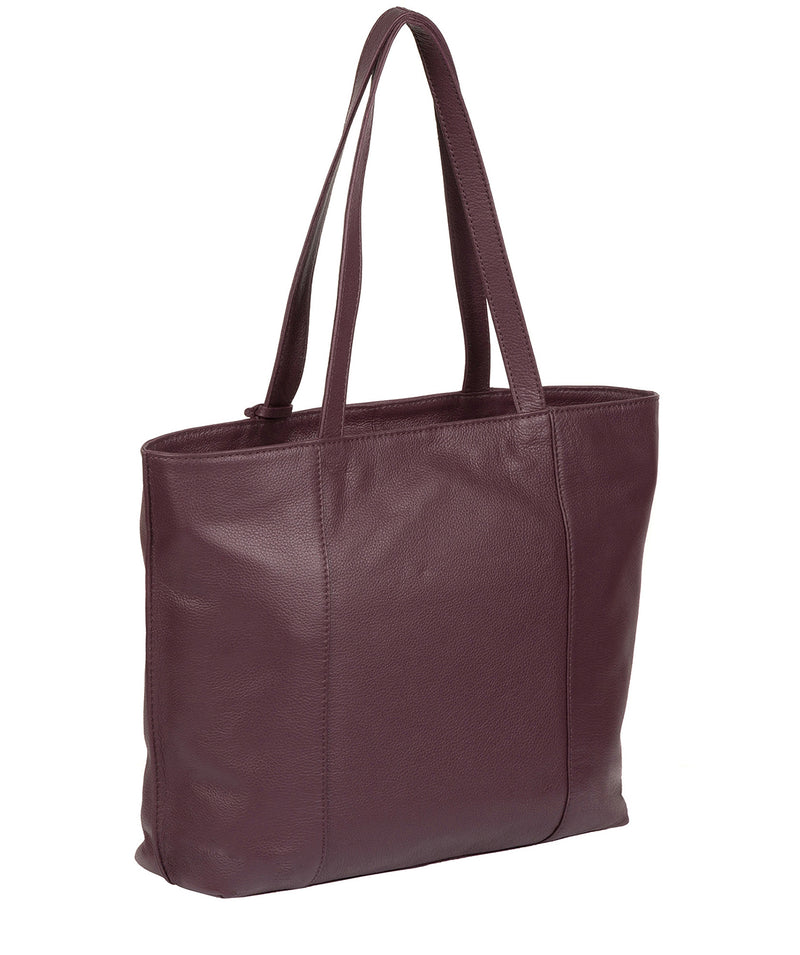 'Kimberly' Fig Leather Tote Bag image 6
