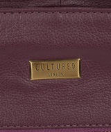 'Kimberly' Fig Leather Tote Bag image 8