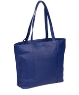'Kimberly' Mazarine Blue Leather Tote Bag image 7