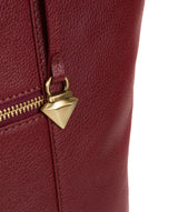 'Kimberly' Ruby Red Leather Tote Bag image 6